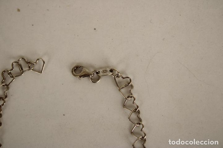 Joyeria: pulsera de corazones plata de ley 925 - Foto 4