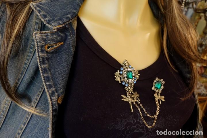 Joyeria: BROCHE VICTORIANO DOBLE CON LIB&Eacute;LULAS - Foto 3