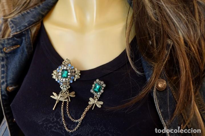 Joyeria: BROCHE VICTORIANO DOBLE CON LIB&Eacute;LULAS - Foto 5