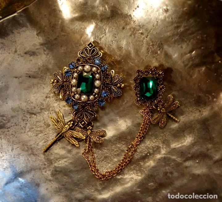 Joyeria: BROCHE VICTORIANO DOBLE CON LIB&Eacute;LULAS - Foto 8