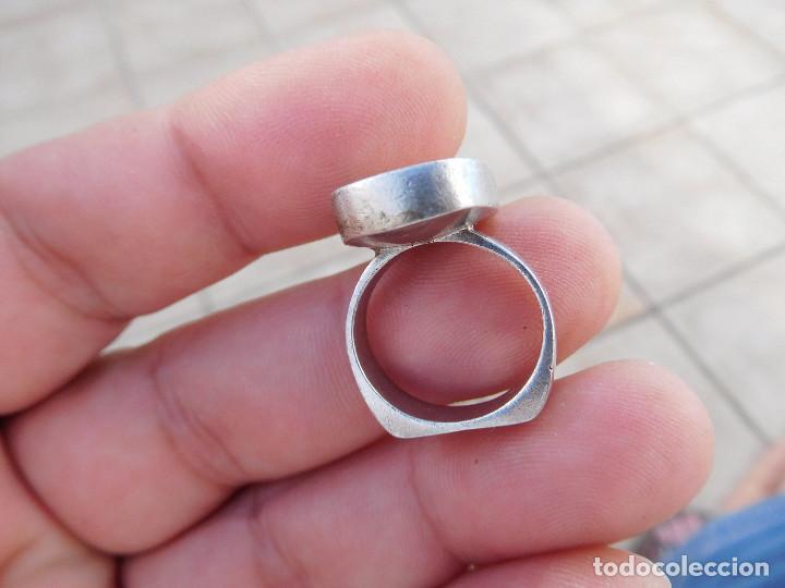 Joyeria: Anillo vintage de plata y marfil - Foto 4