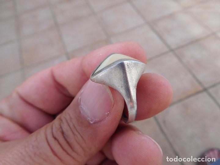 Joyeria: Anillo vintage de plata y marfil - Foto 3