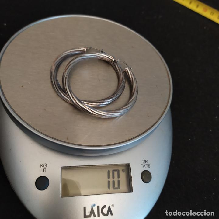 Joyeria: PENDIENTES DE PLATA DE LEY. 5 CM DE DIAMETRO. 10 GR - Foto 4