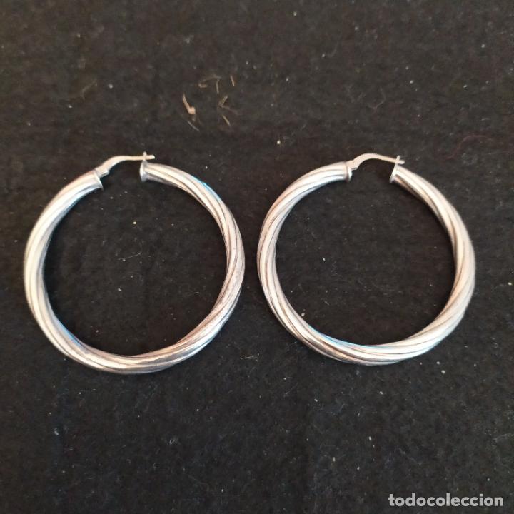 Joyeria: PENDIENTES DE PLATA DE LEY. 5 CM DE DIAMETRO. 10 GR - Foto 1