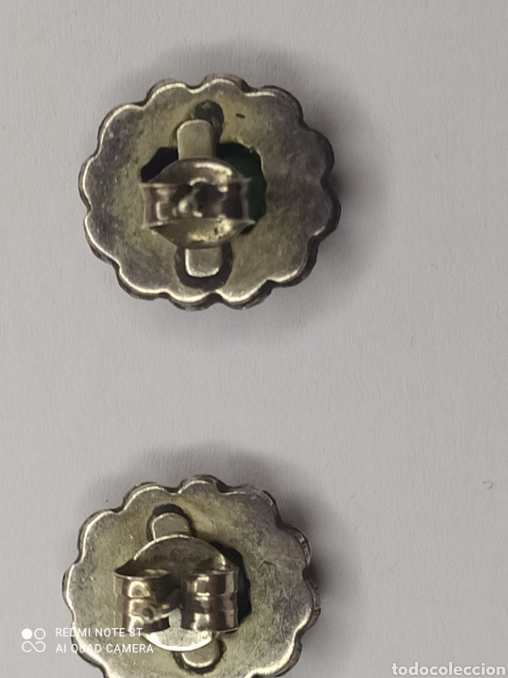 Joyeria: Pendientes de plata marquesitas y piedras verdes - Foto 7