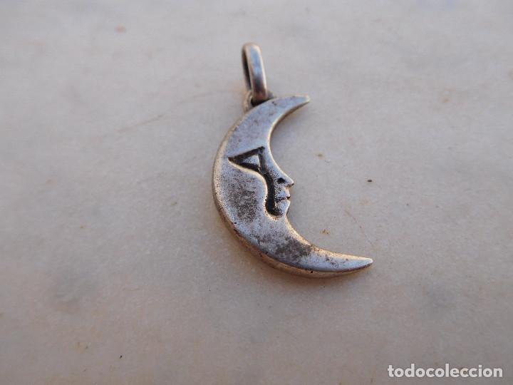 Joyeria: Colgante vintage de plata luna - Foto 3