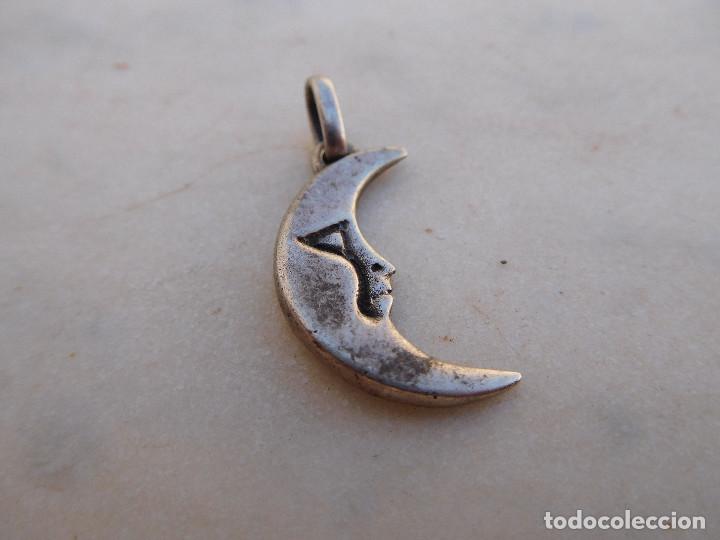 Joyeria: Colgante vintage de plata luna - Foto 4