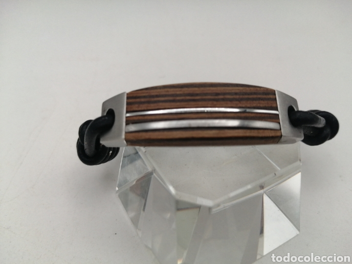 Joyeria: Pulsera Fossil. Acero y cuero - Foto 4