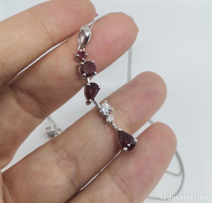 Joyeria: Gargantilla Plata de Ley y Rub&iacute;es - Foto 1