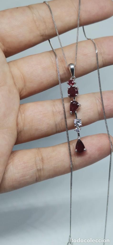 Joyeria: Gargantilla Plata de Ley y Rub&iacute;es - Foto 2