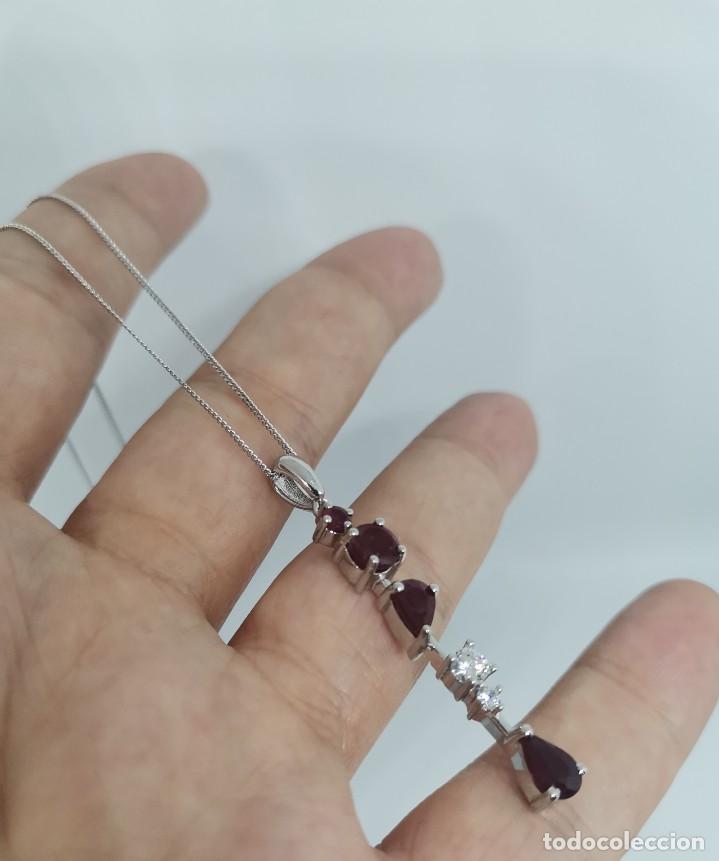 Joyeria: Gargantilla Plata de Ley y Rub&iacute;es - Foto 3