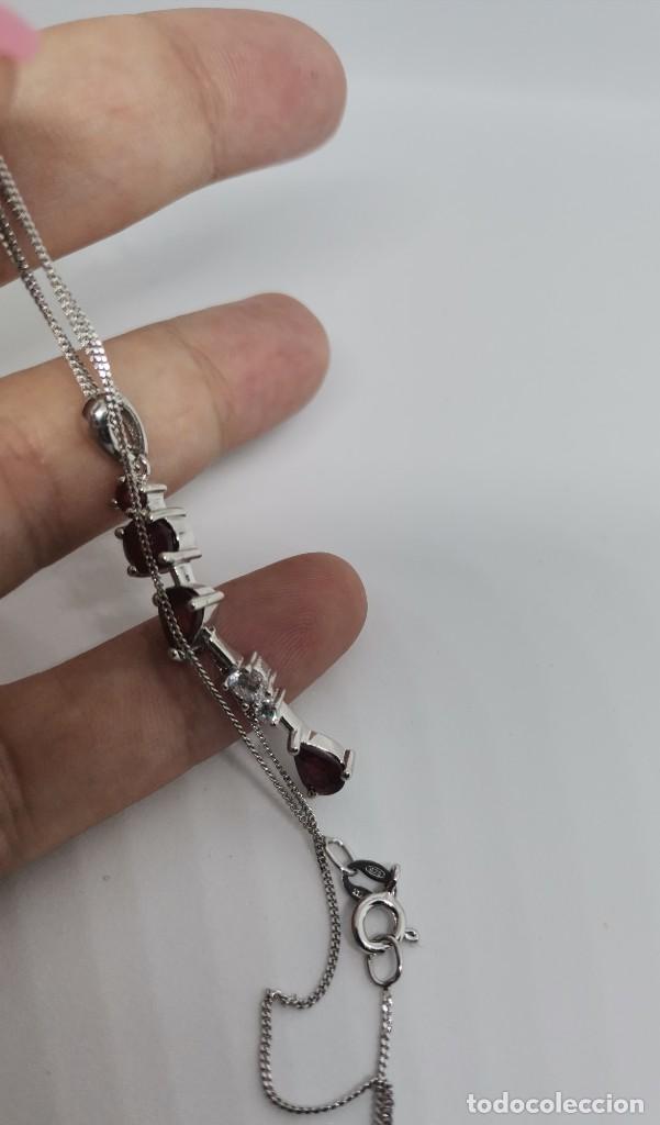 Joyeria: Gargantilla Plata de Ley y Rub&iacute;es - Foto 4