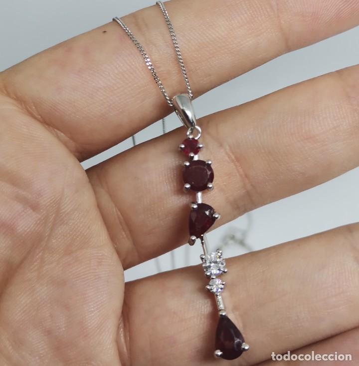 Joyeria: Gargantilla Plata de Ley y Rub&iacute;es - Foto 5