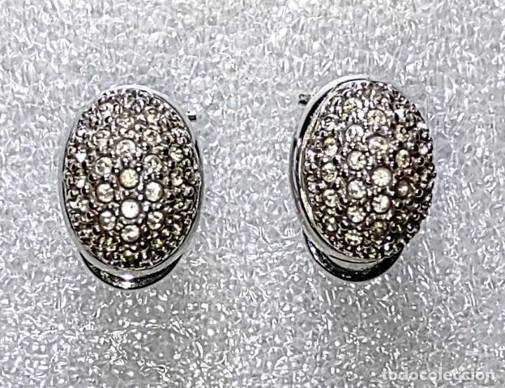 Joyeria: Pendientes de plata y circonitas. - Foto 1