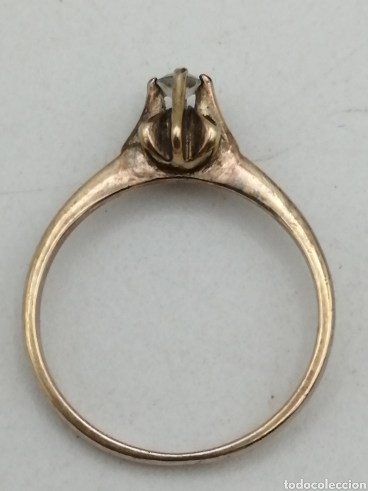 Joyeria: Anillo de pedido. Plata dorada y circonita - Foto 2