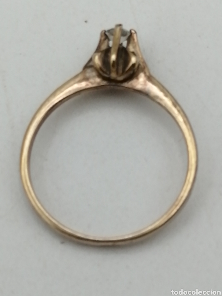 Joyeria: Anillo de pedido. Plata dorada y circonita - Foto 3