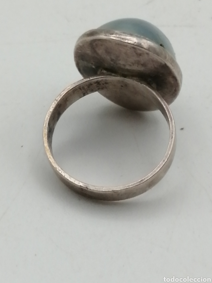 Joyeria: Antiguo anillo plata y perla de Tahiti - Foto 6