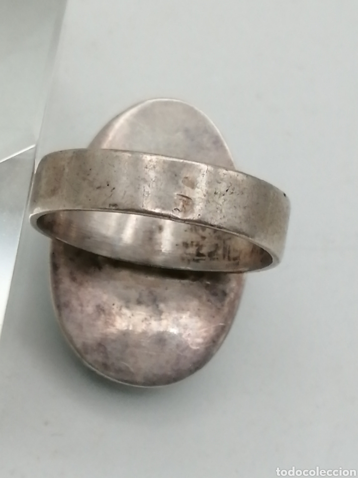 Joyeria: Antiguo anillo plata y perla de Tahiti - Foto 7
