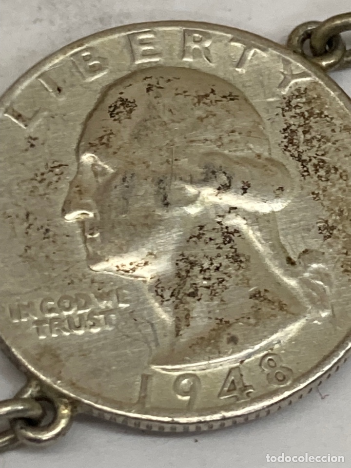 Joyeria: Pulsera de plata con monedas Quarter Dollars - Foto 5