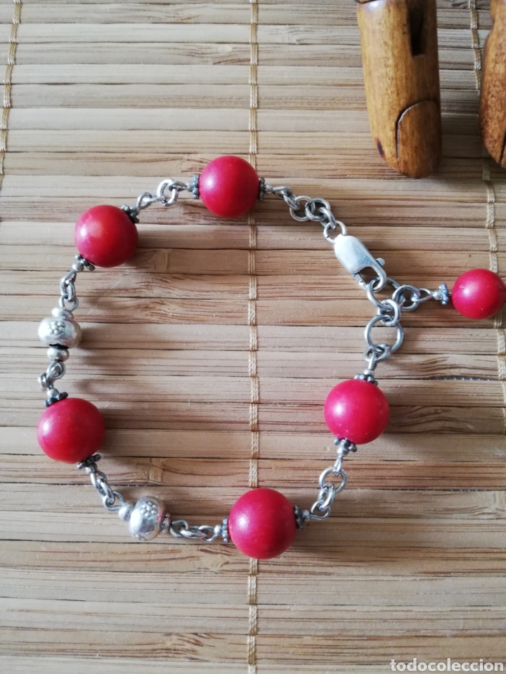 Joyeria: VINTAGE . PULSERA DE PLATA Y PERLAS - Foto 7