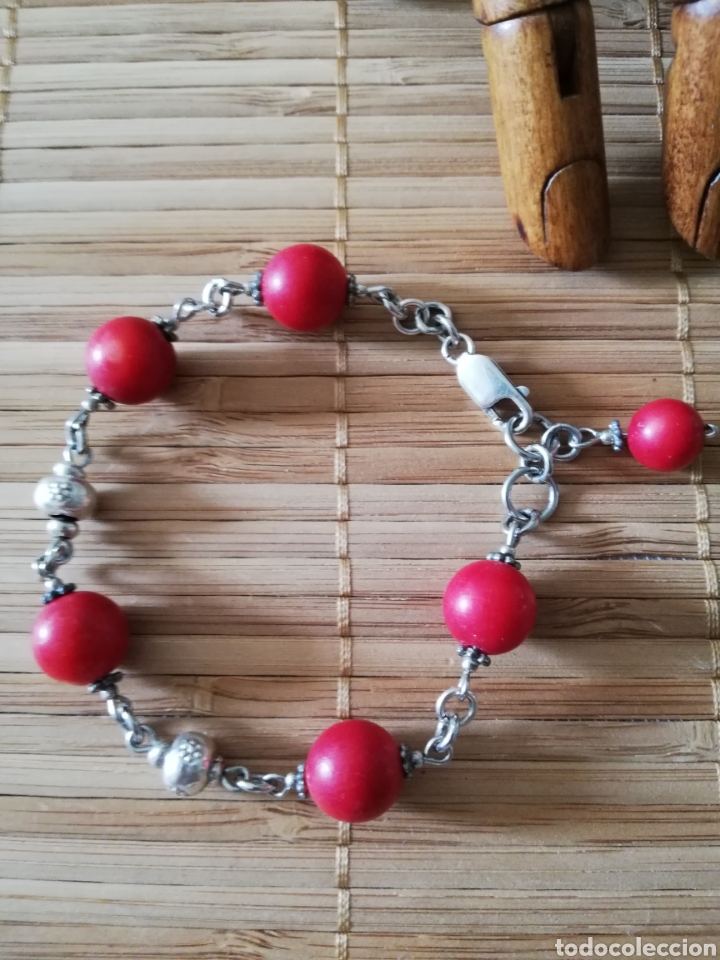 Joyeria: VINTAGE . PULSERA DE PLATA Y PERLAS - Foto 8