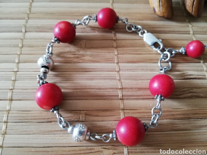 Joyeria: VINTAGE . PULSERA DE PLATA Y PERLAS - Foto 3
