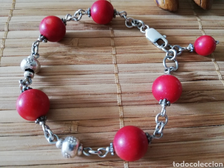 Joyeria: VINTAGE . PULSERA DE PLATA Y PERLAS - Foto 1
