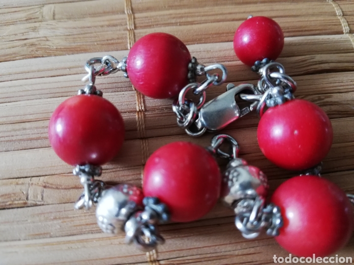 Joyeria: VINTAGE . PULSERA DE PLATA Y PERLAS - Foto 2