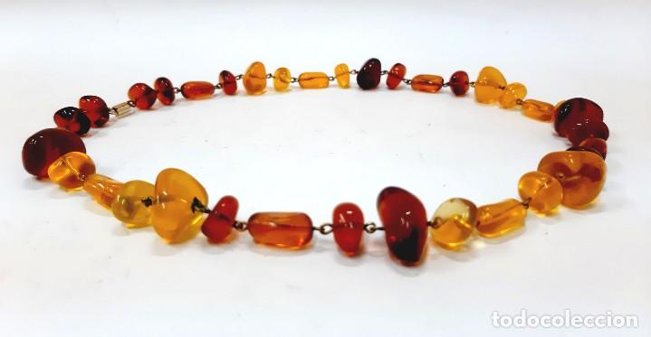Joyeria: Collar de cuentas de vidrio checo de &aacute;mbar - Foto 2