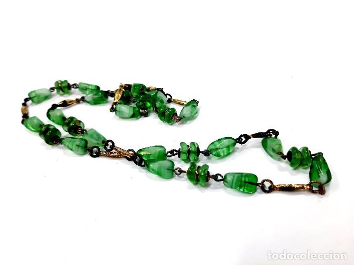 Joyeria: Collar de cuentas de &aacute;gata verde - Foto 3