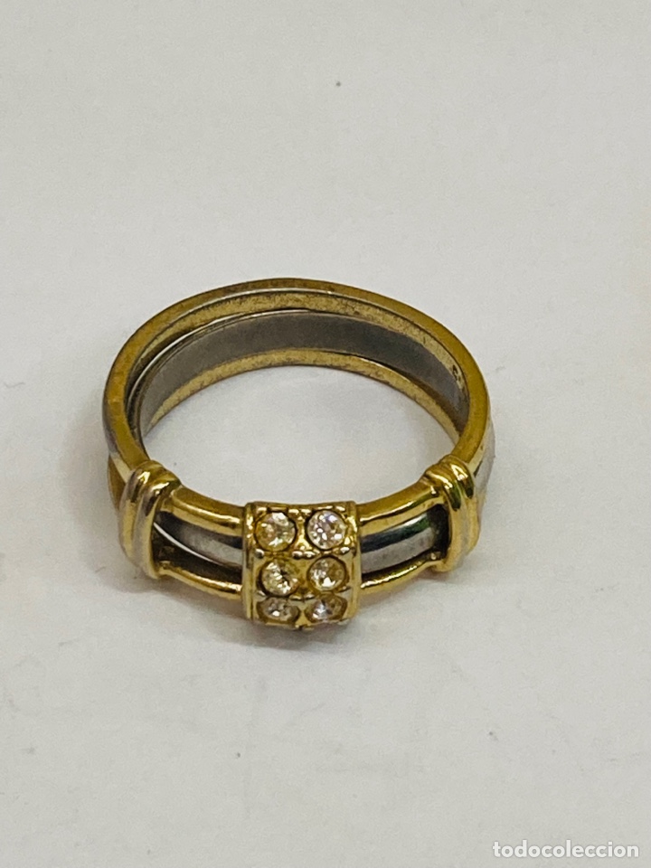 Joyeria: Anillo de plata chapado oro - Foto 1