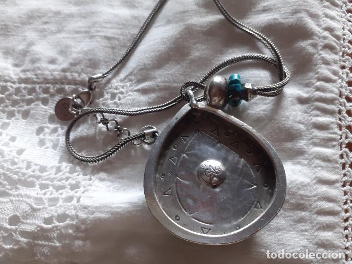 Joyeria: Colgante de plata y turquesas - Foto 4