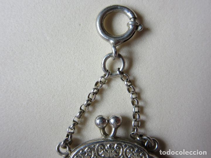 Joyeria: COLGANTE BOLSO DE MALLA EN PLATA - Foto 4