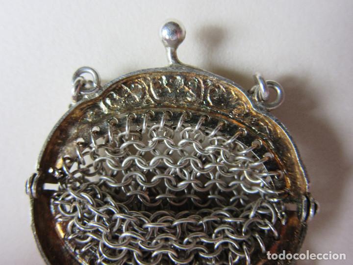 Joyeria: COLGANTE BOLSO DE MALLA EN PLATA - Foto 6
