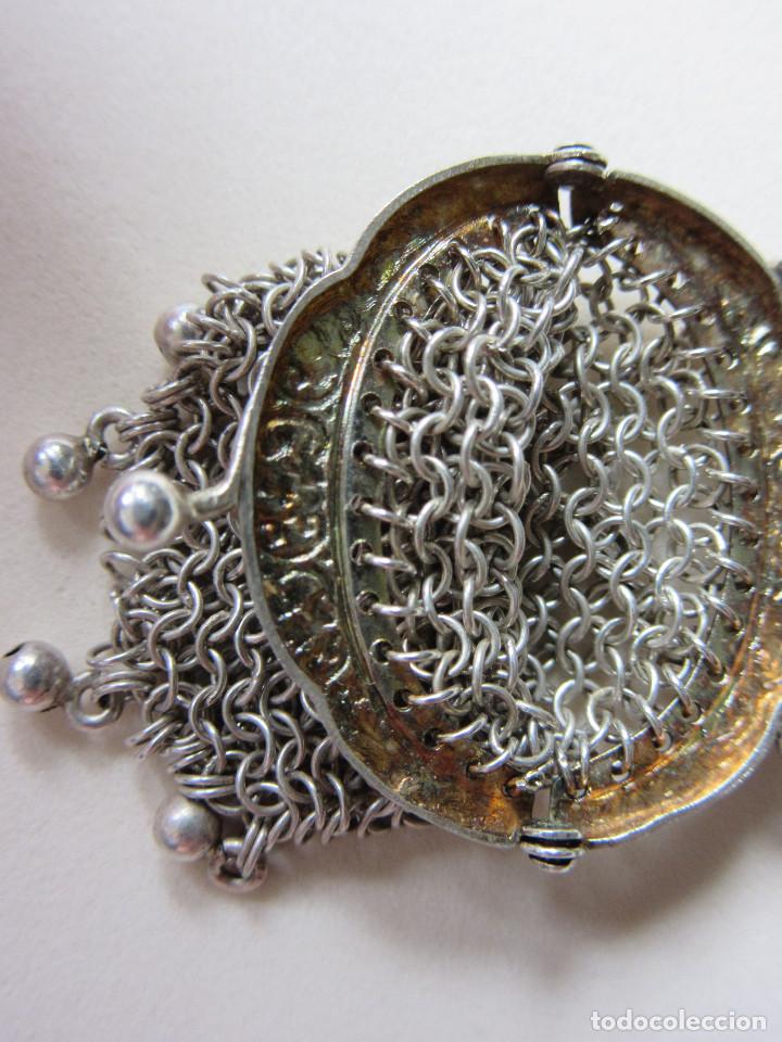 Joyeria: COLGANTE BOLSO DE MALLA EN PLATA - Foto 7