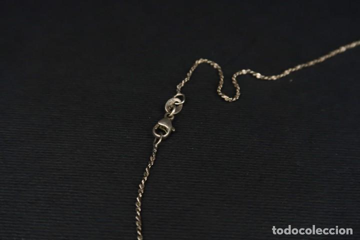 Joyeria: Antiguo Colgante con Cadena de Plata - Foto 4