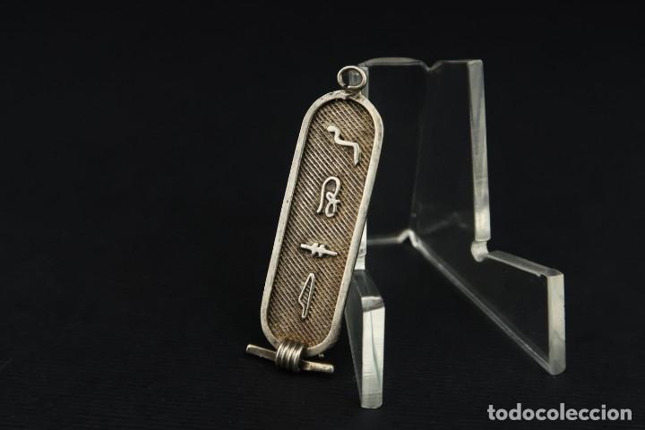 Joyeria: Antiguo Colgante Egipcio de Plata - Foto 3