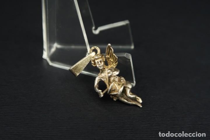Joyeria: Antiguo Colgante Angel de Plata - Foto 1