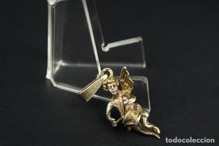 Joyeria: Antiguo Colgante Angel de Plata - Foto 2
