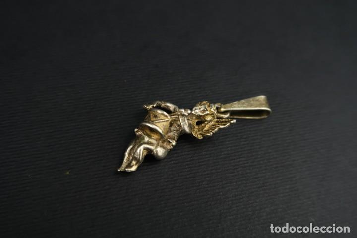 Joyeria: Antiguo Colgante Angel de Plata - Foto 5