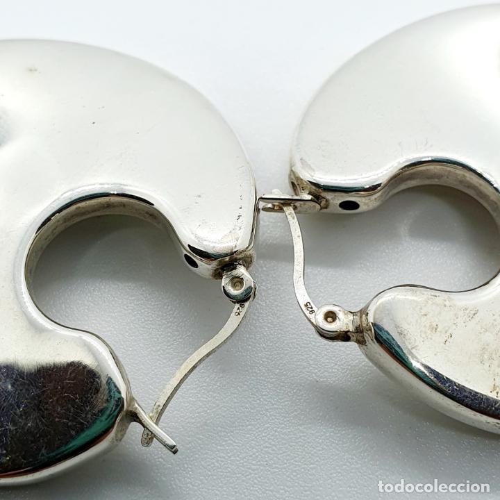 Joyeria: Grandes aros en plata de ley 925 de dise&ntilde;o sofisticado . - Foto 6