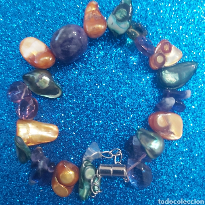 Joyeria: Pulsera de piedras de colores. - Foto 2