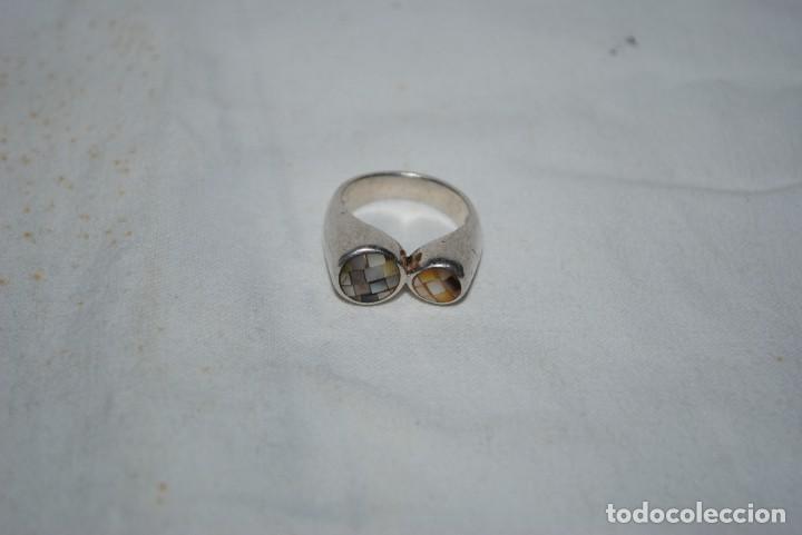 Joyeria: ANILLO DE PLATA Y NACAR . - Foto 1