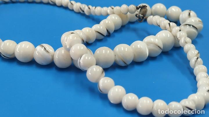 Joyeria: Collar antiguo de perlas de nacar y plata - Foto 2