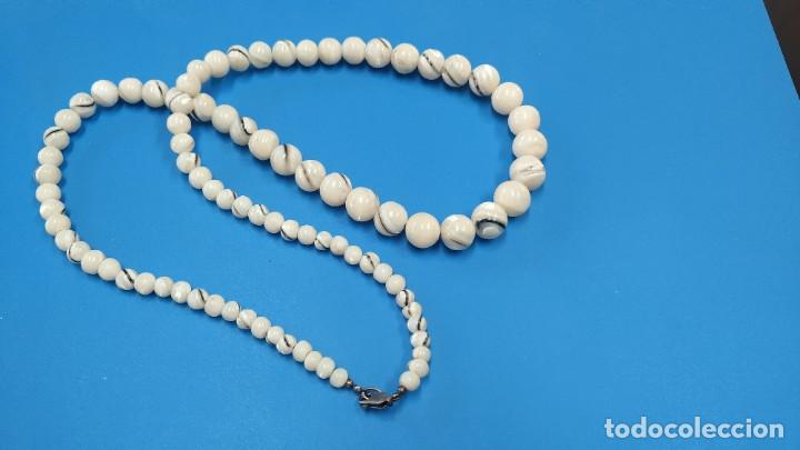 Joyeria: Collar antiguo de perlas de nacar y plata - Foto 6