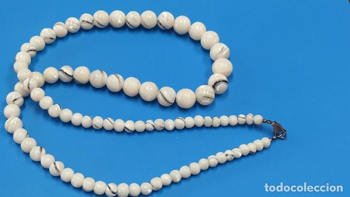 Joyeria: Collar antiguo de perlas de nacar y plata - Foto 10