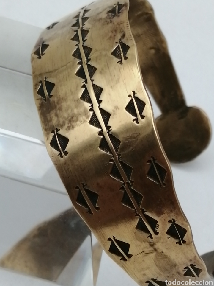Joyeria: Pulsera brazalete metal repujado - Foto 4