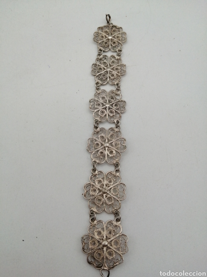 Joyeria: Pulsera filigrana metal plateado - Foto 2