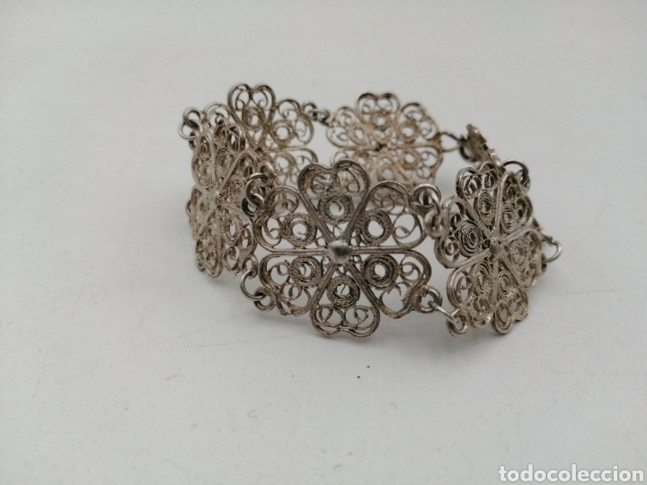 Joyeria: Pulsera filigrana metal plateado - Foto 5