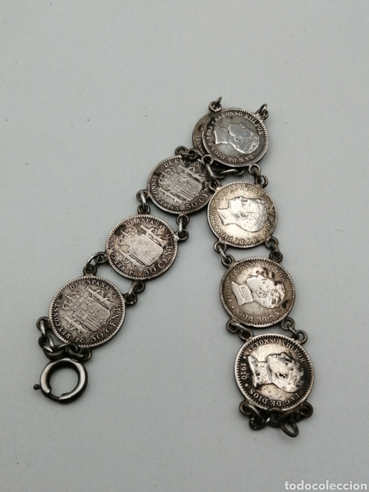 Joyeria: Antigua pulsera plata - Foto 7